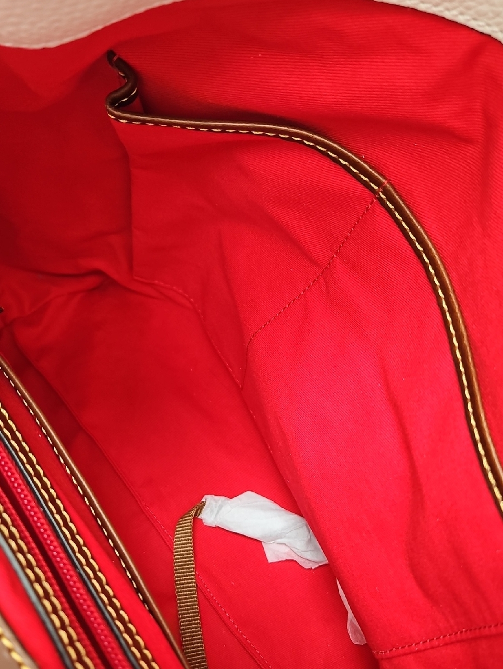 Dooney & Bourke Bone Pebble Leather Hobo Bag - Picture 10 of 16